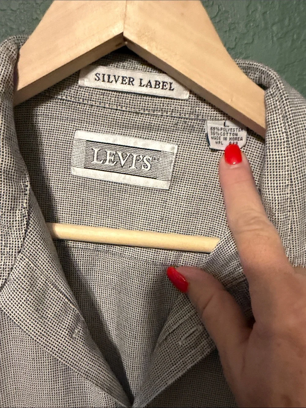 Levi's Short-Sleeve Button-Up Shirt in Light Gray